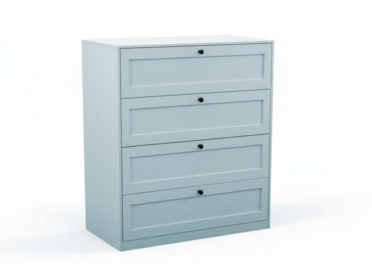 Lonna Steel 4-Drawer Tallboy - Mint