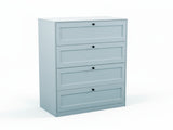 Lonna Steel 4-Drawer Tallboy - Mint