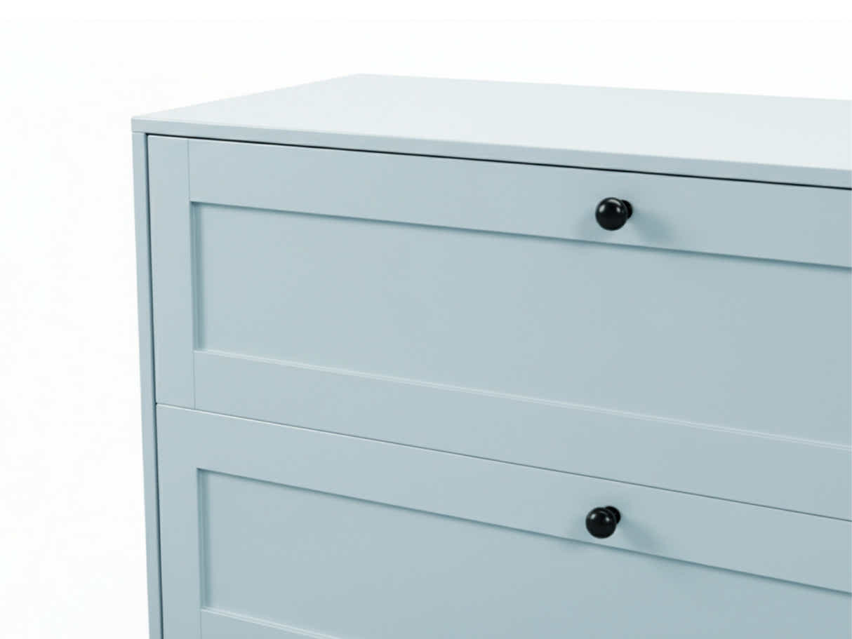 Lonna Steel 4-Drawer Tallboy - Mint
