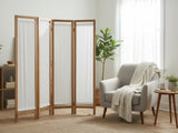 4-Panel Room Divider D S1 - Brown