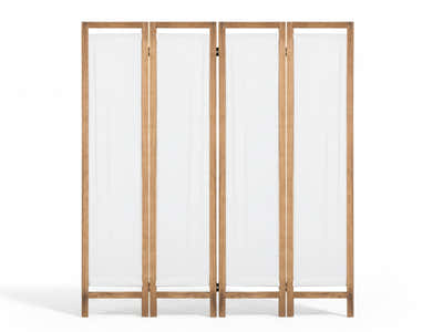 4-Panel Room Divider D S1 - Brown