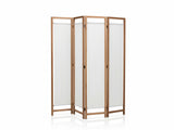 4-Panel Room Divider D S1 - Brown
