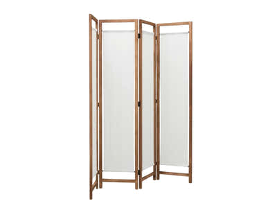 4-Panel Room Divider D S1 - Brown