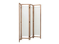 4-Panel Room Divider D S1 - Brown