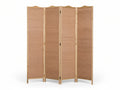 4-Panel Room Divider D S2 - Brown