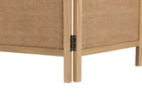4-Panel Room Divider D S2 - Brown
