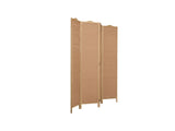 4-Panel Room Divider D S2 - Brown