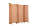 6-Panel Room Divider D S2 - Brown