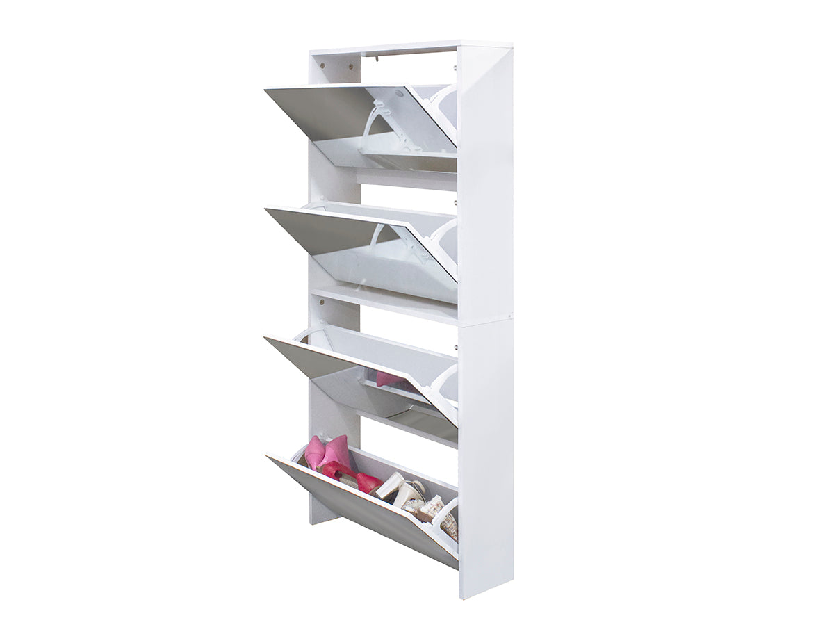 Mirrored Shoe Cabinet 60cm