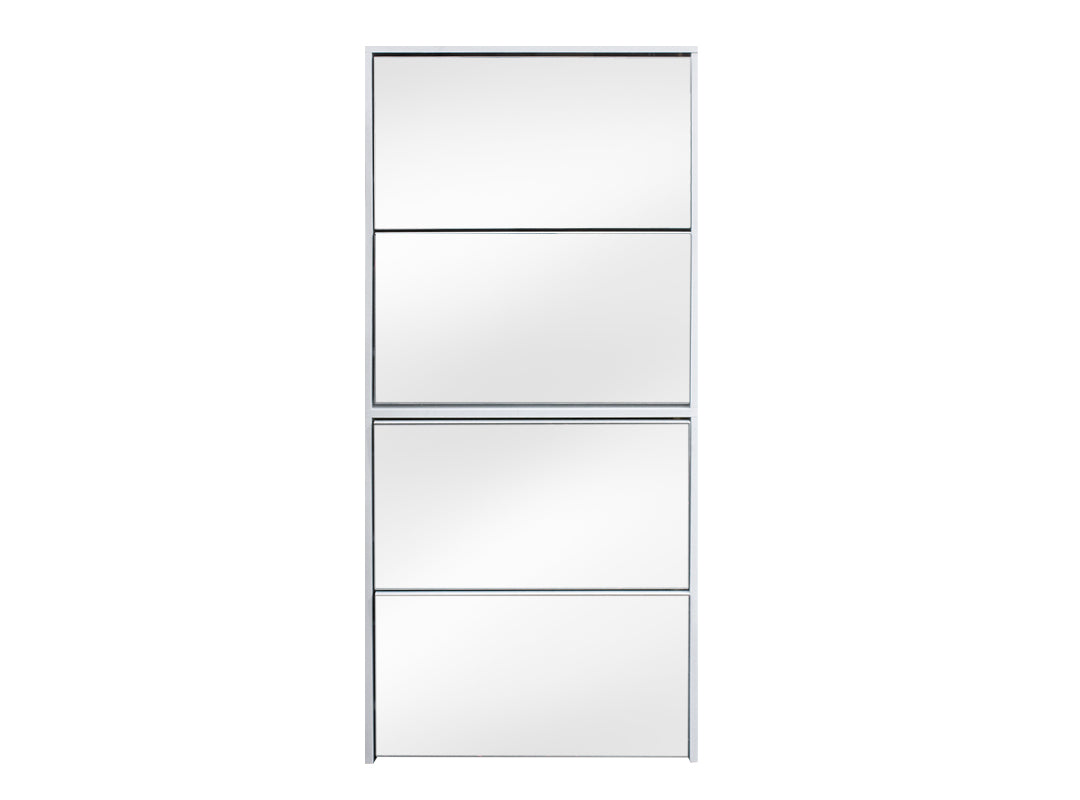 Mirrored Shoe Cabinet 60cm