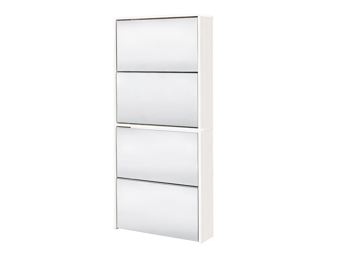 Mirrored Shoe Cabinet 60cm