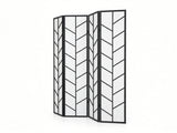 4-Panel Room Divider D P1 - Black