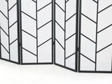 4-Panel Room Divider D P1 - Black
