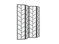 4-Panel Room Divider D P1 - Black