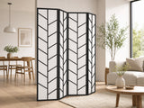 4-Panel Room Divider D P1 - Black