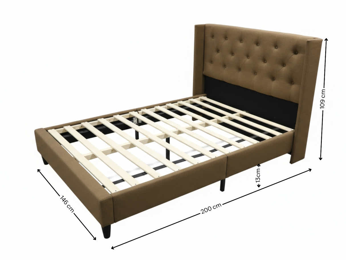 Cordelia Bed Frame Brown - Double