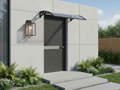 Clear Window Awning 100cm x 100cm