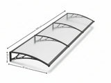 Clear Window Awning 100cm x 300cm