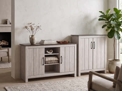 Lennart Home Essentials Bundle – Shoe Cabinet & Sideboard Set