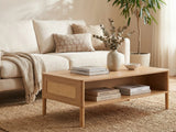 Naturlig Coffee Table with Shelf