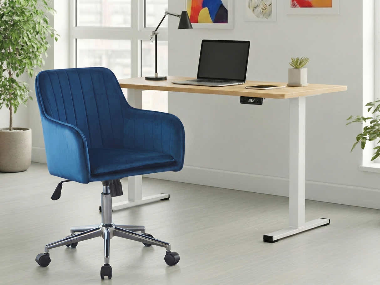 Height Adjustable Desk Set LK Oak & Artechwork Office Chair