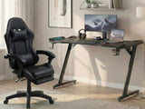 Gaming Table Z9 140cm & Faron Gaming Chair PVC Black