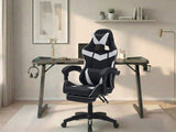 Gaming Table Z9 140cm & Faron Gaming Chair PVC White