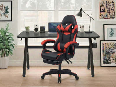 Gaming Table R6 120cm & Faron Gaming Chair PVC Red