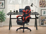 Gaming Table R6 120cm & Faron Gaming Chair PVC Red