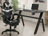 Gaming Table R6 120cm & Faron Gaming Chair PVC White