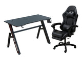 Gaming Table R6 120cm & Nicola Gaming chair PVC Black