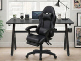 Gaming Table R6 120cm & Nicola Gaming chair PVC Black