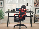 Gaming Table R6 140cm & Faron Gaming Chair PVC Red