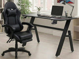 Gaming Table R6 140cm & Faron Gaming Chair PVC Black