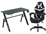 Gaming Table R6 140cm & Faron Gaming Chair PVC White