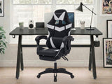 Gaming Table R6 140cm & Faron Gaming Chair PVC White