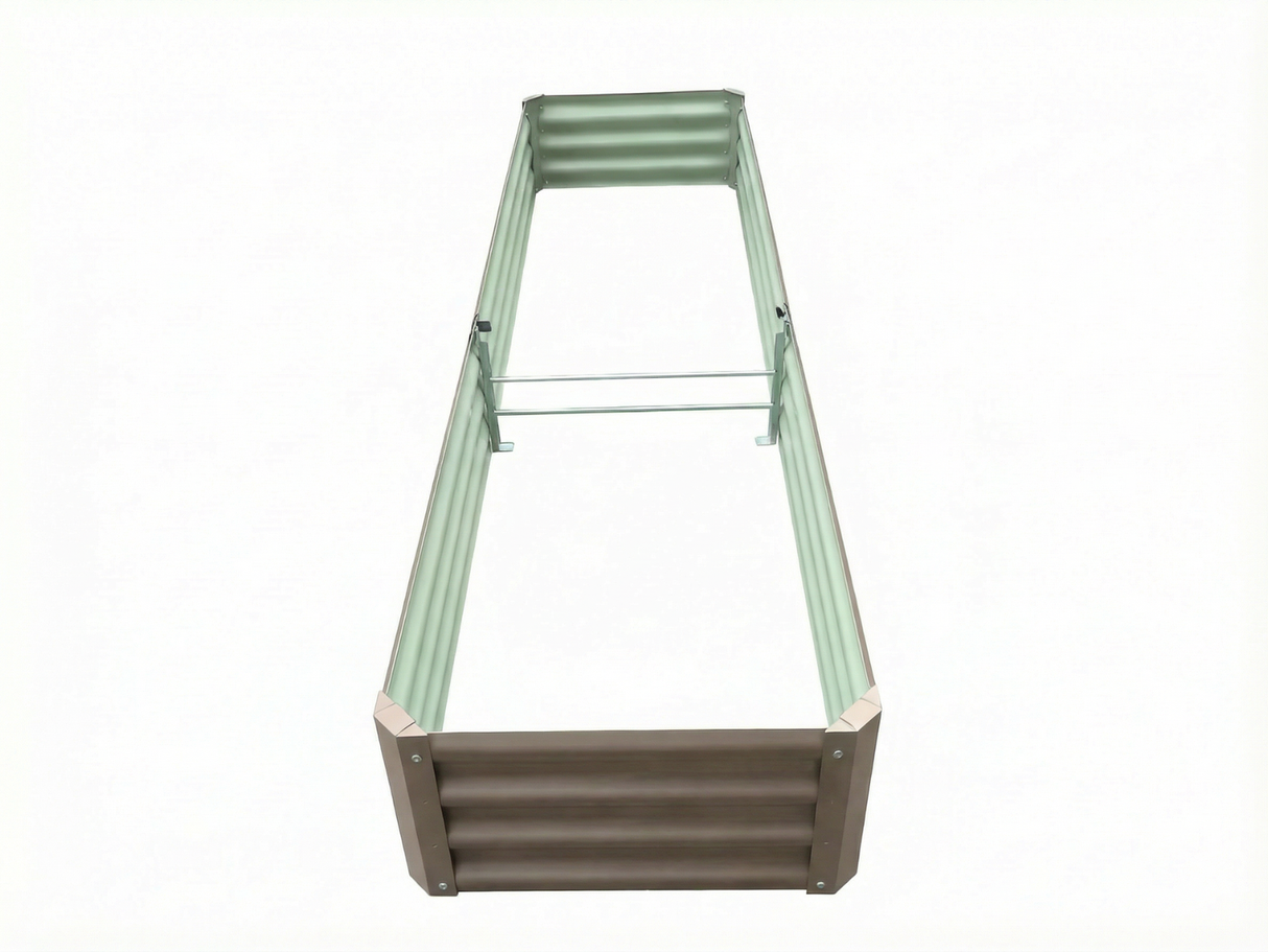 DS Galvanized Steel Garden Bed 240x60x30 cm
