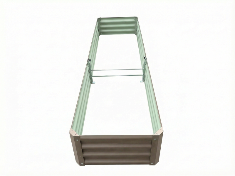 Galvanized Steel Garden Bed 240x60x30 cm