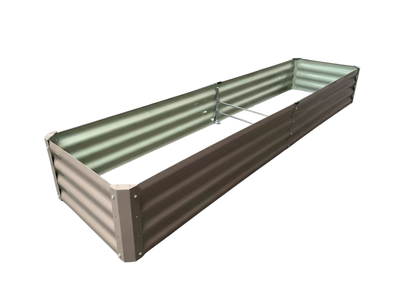 Galvanized Steel Garden Bed 240x60x30 cm