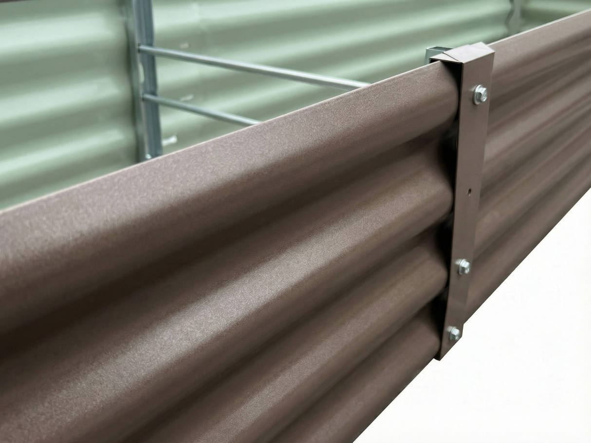 DS Galvanized Steel Garden Bed 240x60x30 cm