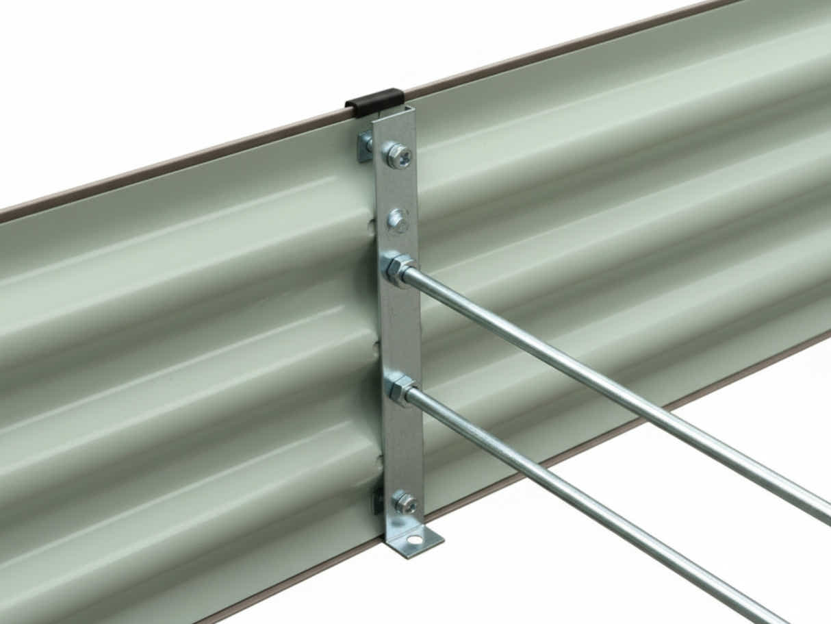 DS Galvanized Steel Garden Bed 240x120x30 cm