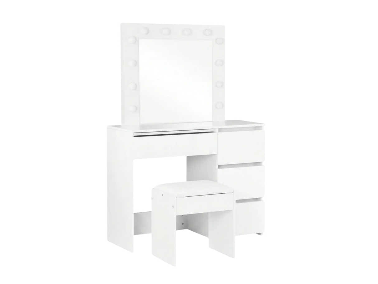 Ignited LED Dressing Table - White