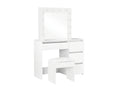 Ignited LED Dressing Table - White
