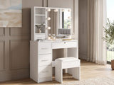 Ignited LED Dressing Table - White