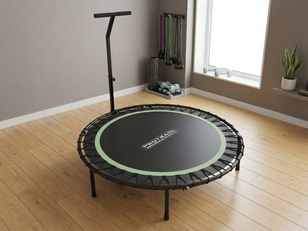 Mini Trampoline with Handle 48-inch - Green