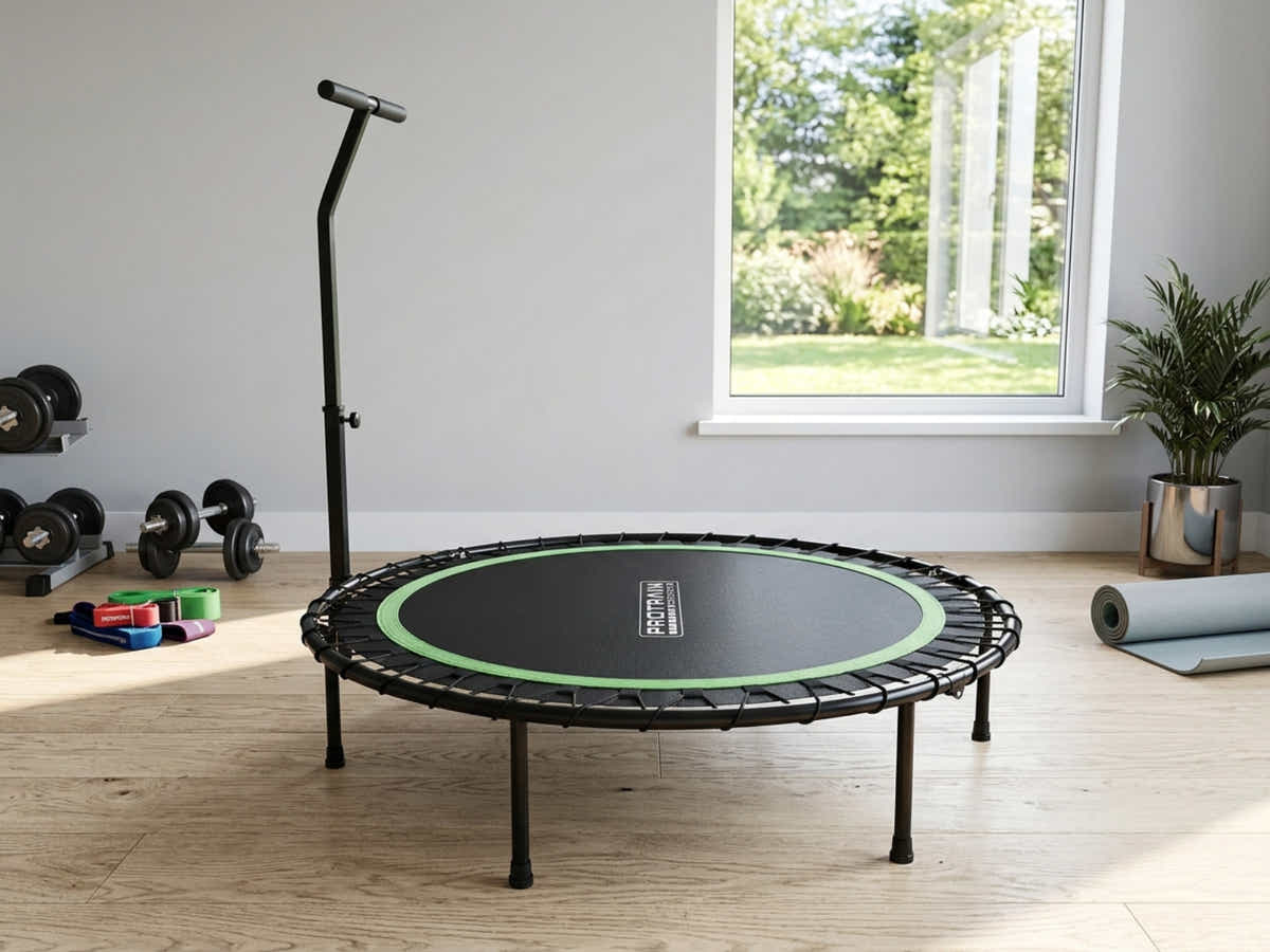 Mini Trampoline with Handle 48-inch - Green