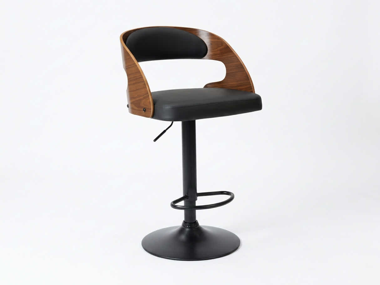 Bentwood Swivel Bar Stool