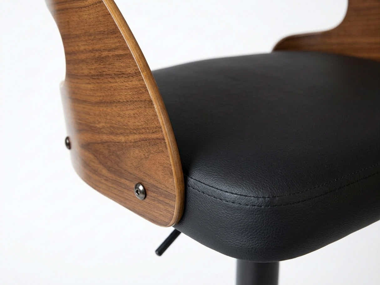 Bentwood Swivel Bar Stool