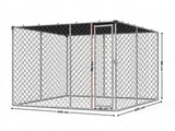 Dog Run With Shade Sail - 4m x 4m x 1.8m