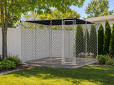 Dog Run With Shade Sail - 4m x 4m x 1.8m
